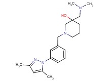3-[(dimethylamino)methyl]-1-[3-(3,5-dimethyl-1H-pyrazol-1-yl)benzyl]-3-piperidinol