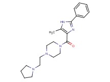 1-[(5-methyl-2-phenyl-1H-imidazol-4-yl)carbonyl]-4-(2-pyrrolidin-1-ylethyl)piperazine