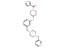 1-(3-{[1-(3-furoyl)-4-piperidinyl]oxy}benzyl)-4-(3-pyridinylmethyl)piperazine