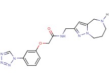 N-(5,6,7,8-tetrahydro-4H-pyrazolo[1,5-a][1,4]diazepin-2-ylmethyl)-2-[3-(1H-tetrazol-1-yl)phenoxy]acetamide hydrochloride