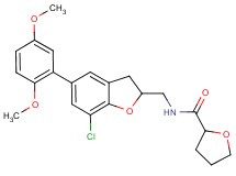N-{[7-chloro-5-(2,5-dimethoxyphenyl)-2,3-dihydro-1-benzofuran-2-yl]methyl}tetrahydro-2-furancarboxamide