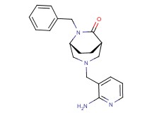 (1S*,5R*)-3-[(2-amino-3-pyridinyl)methyl]-6-benzyl-3,6-diazabicyclo[3.2.2]nonan-7-one