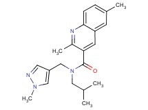 N-isobutyl-2,6-dimethyl-N-[(1-methyl-1H-pyrazol-4-yl)methyl]quinoline-3-carboxamide