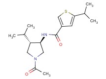 N-[(3R*,4S*)-1-acetyl-4-isopropyl-3-pyrrolidinyl]-5-isopropyl-3-thiophenecarboxamide