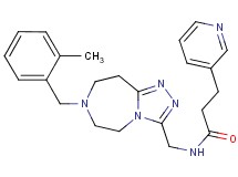 N-{[7-(2-methylbenzyl)-6,7,8,9-tetrahydro-5H-[1,2,4]triazolo[4,3-d][1,4]diazepin-3-yl]methyl}-3-(3-pyridinyl)propanamide