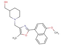 (1-{[2-(4-methoxy-1-naphthyl)-5-methyl-1,3-oxazol-4-yl]methyl}piperidin-3-yl)methanol