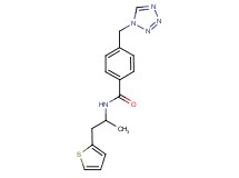 N-[1-methyl-2-(2-thienyl)ethyl]-4-(1H-tetrazol-1-ylmethyl)benzamide