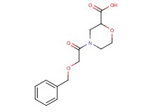 4-[(benzyloxy)acetyl]-2-morpholinecarboxylic acid