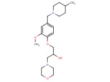 1-{2-methoxy-4-[(4-methylpiperidin-1-yl)methyl]phenoxy}-3-morpholin-4-ylpropan-2-ol