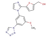 (5-{1-[3-methoxy-5-(1H-tetrazol-1-yl)phenyl]-1H-imidazol-2-yl}-2-furyl)methanol