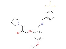 1-[5-methoxy-2-({[3-(trifluoromethyl)benzyl]amino}methyl)phenoxy]-3-(1-pyrrolidinyl)-2-propanol
