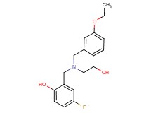 2-{[(3-ethoxybenzyl)(2-hydroxyethyl)amino]methyl}-4-fluorophenol