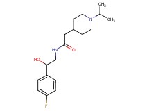N-[2-(4-fluorophenyl)-2-hydroxyethyl]-2-(1-isopropyl-4-piperidinyl)acetamide