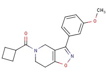 5-(cyclobutylcarbonyl)-3-(3-methoxyphenyl)-4,5,6,7-tetrahydroisoxazolo[4,5-c]pyridine