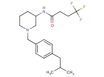 4,4,4-trifluoro-N-[1-(4-isobutylbenzyl)-3-piperidinyl]butanamide