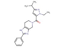 5-[(1-ethyl-3-isopropyl-1H-pyrazol-5-yl)carbonyl]-2-phenyl-4,5,6,7-tetrahydro-1H-imidazo[4,5-c]pyridine