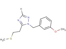 1-(3-methoxybenzyl)-5-[2-(methylthio)ethyl]-1H-1,2,4-triazole