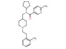 N-cyclopentyl-6-methyl-N-({1-[2-(2-methylphenyl)ethyl]-4-piperidinyl}methyl)nicotinamide