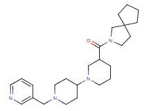 3-(2-azaspiro[4.4]non-2-ylcarbonyl)-1'-(pyridin-3-ylmethyl)-1,4'-bipiperidine
