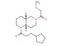 (4aR*,8aS*)-1-(3-cyclopentylpropanoyl)-6-(methoxyacetyl)decahydro-1,6-naphthyridine