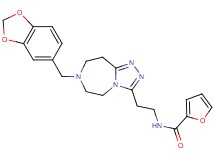 N-{2-[7-(1,3-benzodioxol-5-ylmethyl)-6,7,8,9-tetrahydro-5H-[1,2,4]triazolo[4,3-d][1,4]diazepin-3-yl]ethyl}-2-furamide