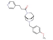 (1S*,5R*)-3-(4-methoxybenzyl)-6-(3-pyridin-4-ylpropanoyl)-3,6-diazabicyclo[3.2.2]nonane