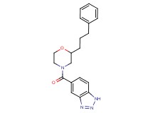 5-{[2-(3-phenylpropyl)-4-morpholinyl]carbonyl}-1H-1,2,3-benzotriazole