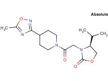 (4S)-4-isopropyl-3-{2-[4-(5-methyl-1,2,4-oxadiazol-3-yl)piperidin-1-yl]-2-oxoethyl}-1,3-oxazolidin-2-one