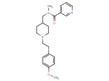 N-({1-[2-(4-methoxyphenyl)ethyl]-4-piperidinyl}methyl)-N-methylnicotinamide