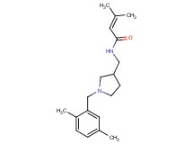 N-{[1-(2,5-dimethylbenzyl)pyrrolidin-3-yl]methyl}-3-methylbut-2-enamide