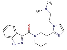 (2-{2-[1-(1H-indazol-3-ylcarbonyl)-3-piperidinyl]-1H-imidazol-1-yl}ethyl)dimethylamine