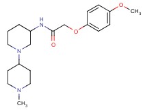 2-(4-methoxyphenoxy)-N-(1'-methyl-1,4'-bipiperidin-3-yl)acetamide