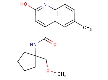 2-hydroxy-N-[1-(methoxymethyl)cyclopentyl]-6-methyl-4-quinolinecarboxamide