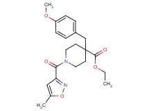 ethyl 4-(4-methoxybenzyl)-1-[(5-methyl-3-isoxazolyl)carbonyl]-4-piperidinecarboxylate