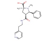 (2S*,4S*,5R*)-1,2-dimethyl-5-phenyl-4-{[(2-pyridin-3-ylethyl)amino]carbonyl}pyrrolidine-2-carboxylic acid