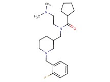 N-[2-(dimethylamino)ethyl]-N-{[1-(2-fluorobenzyl)piperidin-3-yl]methyl}cyclopentanecarboxamide