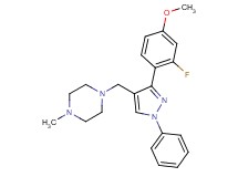 1-{[3-(2-fluoro-4-methoxyphenyl)-1-phenyl-1H-pyrazol-4-yl]methyl}-4-methylpiperazine