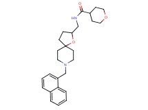 N-{[8-(1-naphthylmethyl)-1-oxa-8-azaspiro[4.5]dec-2-yl]methyl}tetrahydro-2H-pyran-4-carboxamide