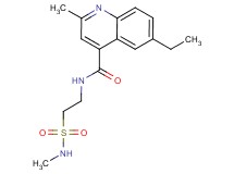 6-ethyl-2-methyl-N-{2-[(methylamino)sulfonyl]ethyl}quinoline-4-carboxamide
