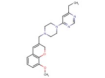 4-ethyl-6-{4-[(8-methoxy-2H-chromen-3-yl)methyl]piperazin-1-yl}pyrimidine