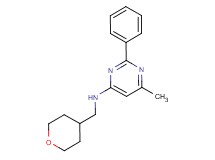 6-methyl-2-phenyl-N-(tetrahydro-2H-pyran-4-ylmethyl)pyrimidin-4-amine