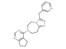 7-(6,7-dihydro-5H-cyclopenta[d]pyrimidin-4-yl)-3-(3-pyridinylmethyl)-6,7,8,9-tetrahydro-5H-[1,2,4]triazolo[4,3-d][1,4]diazepine