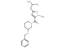 3-(benzyloxy)-1-[(3-isobutyl-1-methyl-1H-pyrazol-5-yl)carbonyl]piperidine