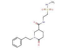 N-{2-[(methylamino)sulfonyl]ethyl}-6-oxo-1-(2-phenylethyl)-3-piperidinecarboxamide