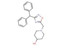 1-{[3-(diphenylmethyl)-1,2,4-oxadiazol-5-yl]methyl}-4-piperidinol