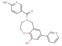 4-[(6-methylpyridin-3-yl)carbonyl]-7-pyridin-3-yl-2,3,4,5-tetrahydro-1,4-benzoxazepin-9-ol