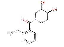 (3S*,4S*)-1-(2-ethylbenzoyl)piperidine-3,4-diol