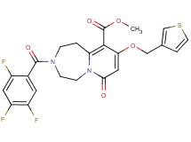 methyl 7-oxo-9-(3-thienylmethoxy)-3-(2,4,5-trifluorobenzoyl)-1,2,3,4,5,7-hexahydropyrido[1,2-d][1,4]diazepine-10-carboxylate