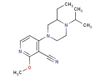 4-(3-ethyl-4-isopropyl-1-piperazinyl)-2-methoxynicotinonitrile