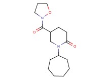 1-cycloheptyl-5-(2-isoxazolidinylcarbonyl)-2-piperidinone